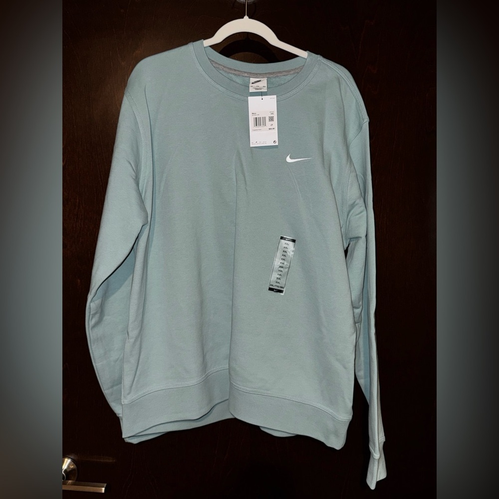 Nike Teal Crewneck with Embroidered Logo